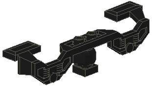 Train Motor 9V Decorative Side with Closed Hub Points, 2871 Black U