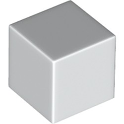 Minifigure, Head, Modified Cube, 19729 White N