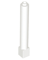 Support 1 x 1 x 6 Solid Pillar, 43888 White N
