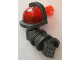 Arm Armored, Right with Trans-Neon Orange Shoulder and Pin Pattern (Nexo Knights Axl), 24104pb01