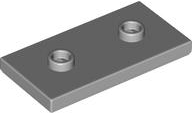 Plate, Modified 2 x 4 with 2 Studs (Double Jumper), 65509 Light Bluish Gray N