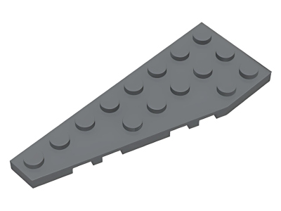 Деталь LEGO  Lego Wedge, Plate 8 x 3 Pentagonal Left 50305 Dark Bluish Gray U