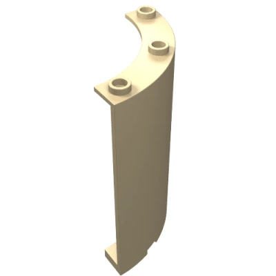 Цилиндр Lego Cylinder Quarter 4 x 4 x 6 30562 (46361, 35276) Tan N