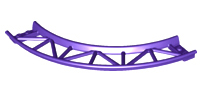 Train, Track Roller Coaster Curve, 90 degrees, 25061 Dark Purple U
