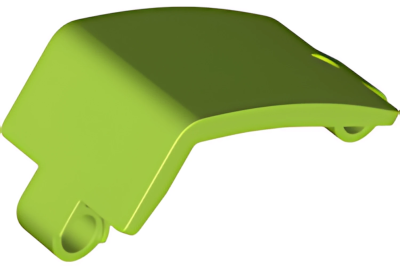 Деталь LEGO Technic, Panel Curved 3 x 5 x 3 24116 Lime N