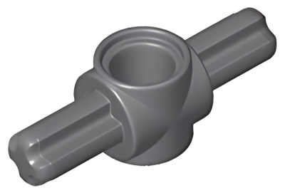 Деталь LEGO Technic, Axle and Pin Connector Hub with 2 Axles 27940 Dark Bluish Gray N