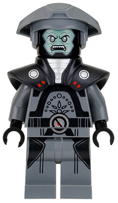 Минифигурка Lego Imperial Inquisitor Fifth Brother - Dark Bluish Gray Uniform sw0747