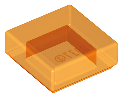 Деталь LEGO Tile 1 x 1 with Groove 3070b Trans-Orange U