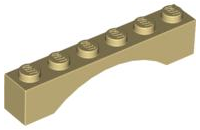Arch 1 x 6, 3455 Tan N