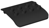 Duplo, Train Cabin Roof 4 x 4, 35734 Black U