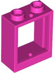 Window 1 x 2 x 2 Flat Front, 60592 Dark Pink U