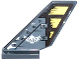 Tail Shuttle with Rivets, Wooden Rudder and White Winged Skull Pattern on Both Sides (Stickers) - Set 70747, 6239pb051  