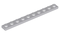 Plate 1 x 10, 4477 Light Bluish Gray N