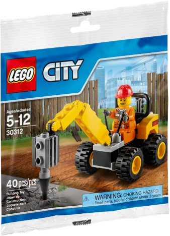 Конструктор LEGO City 30312 Бурильщик Demolition Driller
