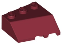 Wedge 3 x 3 Sloped Left, 42862 Dark Red U