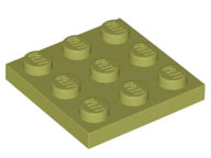 Plate 3 x 3, 11212 Olive Green U