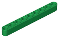 Technic, Liftarm Thick 1 x 9, 40490 Green N