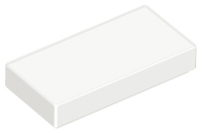 Tile 1 x 2, 3069 White N