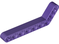 Technic, Liftarm, Modified Bent Thick 1 x 9 (7 - 3), 32271 Dark Purple U