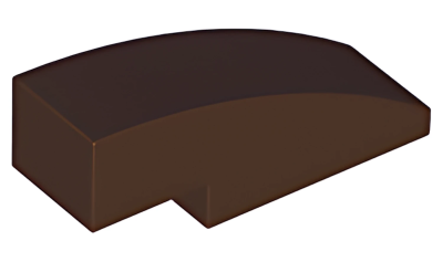 Деталь LEGO Lego Slope, Curved 3 x 1 50950 (1605, 63278) Dark Brown U