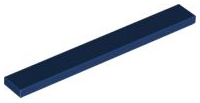 Tile 1 x 8, 4162 Dark Blue N