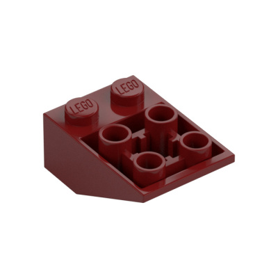 Slope, Inverted 33 3 x 2 with Hollow Round Bottom Tube, 2752 Dark Red U