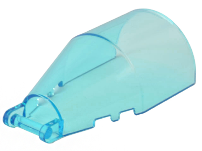 Windscreen 6 x 4 x 2 Round with Bar Handle, 92279 Trans-Light Blue U