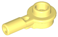 Bar 1L with 1 x 1 Round Plate with Hollow Stud, 32828 Bright Light Yellow U