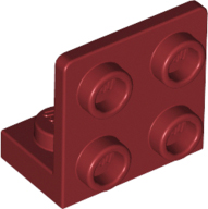 Деталь Lego Скоба Bracket 1 x 2 - 2 x 2 Inverted 99207 Dark Red N