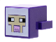 Creature Head Pixelated with Black and White Eyes, Bright Pink Nose, Tan Face on White Background Pattern (Minecraft Sheep), 19727pb014