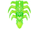 Броня Lego Bionicle Spine Armor with 8 Ribs 20473 Trans-Bright Green U