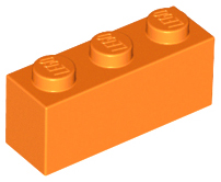 Brick 1 x 3, 3622 Orange N