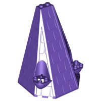 Tower Roof 6 x 8 x 9, 33215 Dark Purple U
