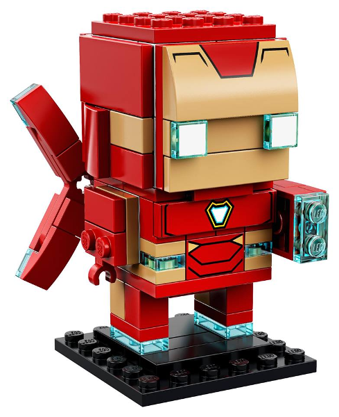 Конструктор LEGO BrickHeadz 41604 Железный человек MK50 USED ( без коробки )