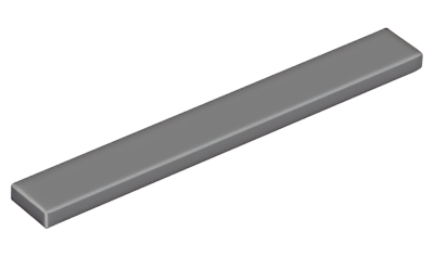Деталь LEGO Tile 1 x 8 4162 (40929) Dark Bluish Gray U