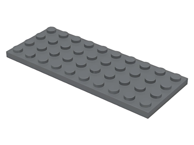 Деталь LEGO Пластина Lego Plate 4 x 10 3030 Dark Bluish Gray U