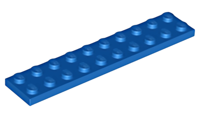 Деталь LEGO Plate 2 x 10 3832 Blue U