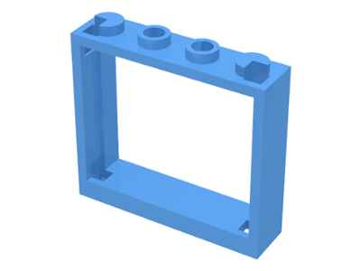 Window 1 x 4 x 3 - No Shutter Tabs, 60594 Medium Blue N