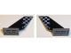 Tail Shuttle with Light Bluish Gray Checkered Pattern on Both Sides (Stickers) - Set 42002, 6239pb064  
