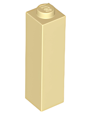 Деталь Lego Кубик Brick 1 x 1 x 3 14716 Tan U