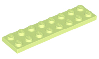 Plate 2 x 8, 3034 Yellowish Green U