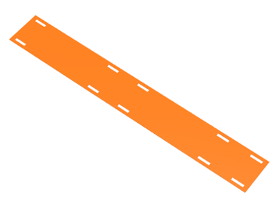 Cloth Rectangle 31 x 4 1/2 with 10 Rectangular Holes, 94318