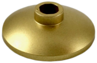 Dish 2 x 2 Inverted (Radar), 4740 Metallic Gold N