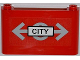 Windscreen 1 x 6 x 3 with Train Logo and 'CITY' Pattern (Sticker) - Set 7937, 64453pb005  