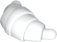 Круассан Lego 33125 Croissant with Rounded Ends White N