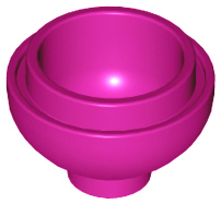 Brick, Round 2 x 2 Dome Bottom 15395 Magenta U