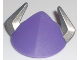 Large Figure Head Top with Silver Horns Pattern (Zurg), 88059pb01