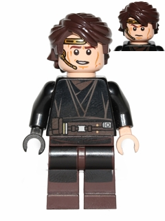 Минифигурка Lego Star Wars Anakin Skywalker (Dark Brown Legs, Headset) sw0526