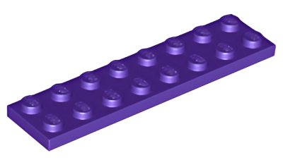 Деталь LEGO Plate 2 x 8 3034 Dark Purple U