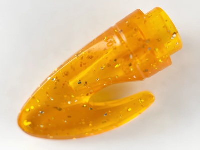 Деталь LEGO Наконечник гарпуна Lego 65580 Weapon Harpoon Head U Glitter Trans-Orange